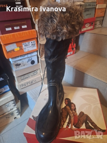 нови ботуши Мегияс гума и кожа, снимка 3 - Дамски ботуши - 52507419