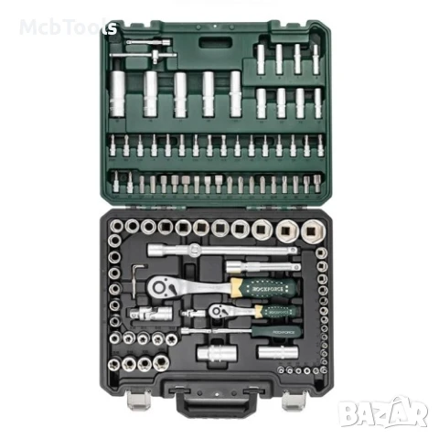 Гедоре 108 части 1/2“ и 1/4“ със специални вложки RockForce XI-ON, снимка 3 - Гедорета - 50747755