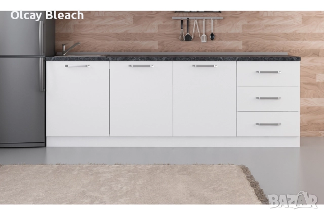 Кухненски долен модул 240см Minar White, снимка 2 - Кухни - 52492849