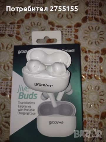 Нови безжични слушалки Groouv~e съвместимост с iPhone iPad иАндроид