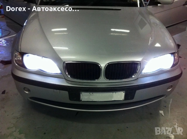 Комплект H8 40W LED Angel Eyes крушки за BMW - CANBUS, бяла светлина, снимка 4 - Аксесоари и консумативи - 53871747