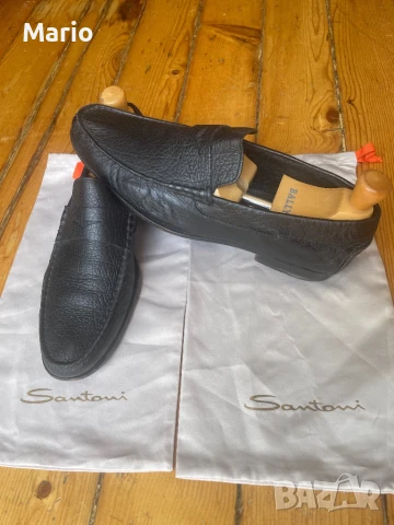 Santoni мъжки обувки 44, снимка 3 - Мокасини - 51083186