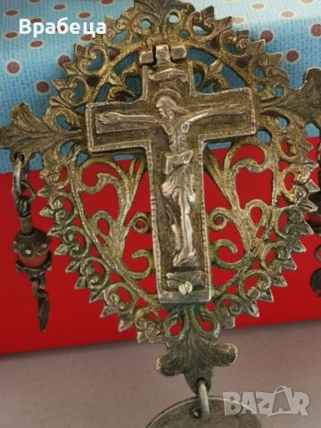 Възрожденски сребърен кръст, снимка 13 - Антикварни и старинни предмети - 45749618