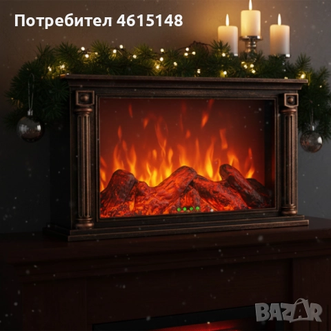 LED камина с ефект на тлеещи въглени – безопасна и стилна атмосфера у дома, снимка 2 - Камини - 51964776