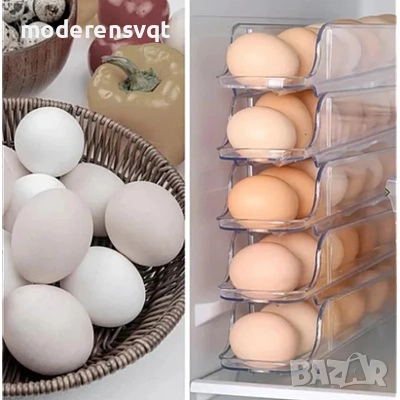 Прозрачна стойка за 21 броя яйца, снимка 6 - Аксесоари за кухня - 52363397