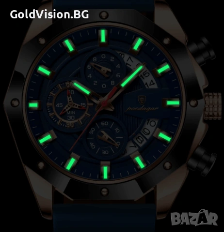 Мъжки часовник – Poedagar 913 + ПОДАРЪК, снимка 2 - Мъжки - 53206412
