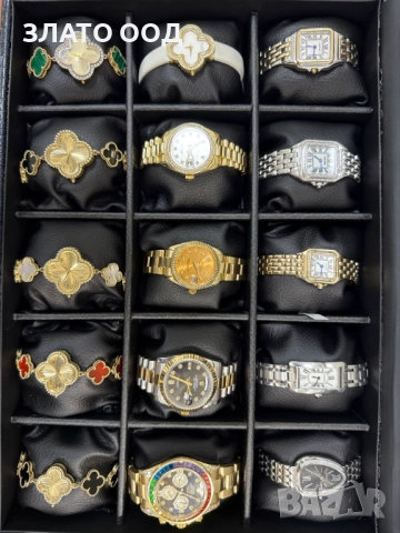 Златен часовник-14К, снимка 14 - Луксозни - 43766355