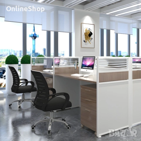 ПРОМО!!! Въртящ се офис стол - регулируема височина, снимка 3 - Столове - 53624524