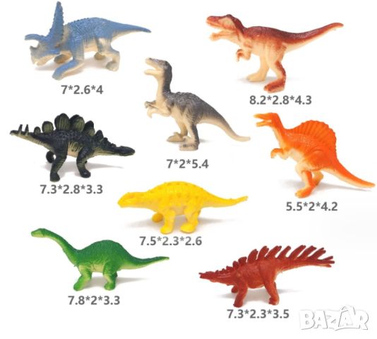 Комплект играчки – различни видове динозаври, снимка 2 - Фигурки - 46436573