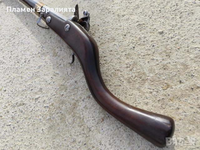 Автентична кремъчна дамаскова пушка, снимка 18 - Антикварни и старинни предмети - 52891453