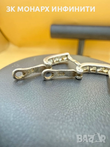 Сребърни обеци /925/, снимка 3 - Обеци - 52382744