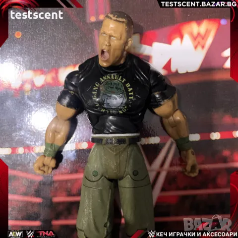 Екшън фигура WWE John Cena Джон Сина Jakks Pacific Deluxe Aggression Bulldog figure играчка played, снимка 1 - Колекции - 48438317