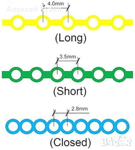 Дентална ортодонтска еластична верига ApogeyDental DM-0001, снимка 2 - Стоматология - 45178899