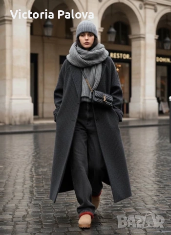 Луксозен плетен шал - тежък, еластичен, стилен, снимка 2 - Шалове - 52978672