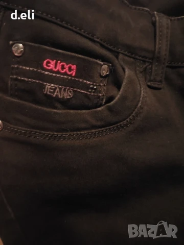 GUCCI Original Size 30 Страхотни черни дънки, снимка 4 - Дънки - 50940517