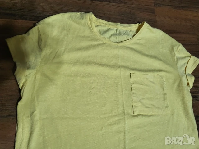 Дамска жълта тениска, снимка 2 - Тениски - 50950123