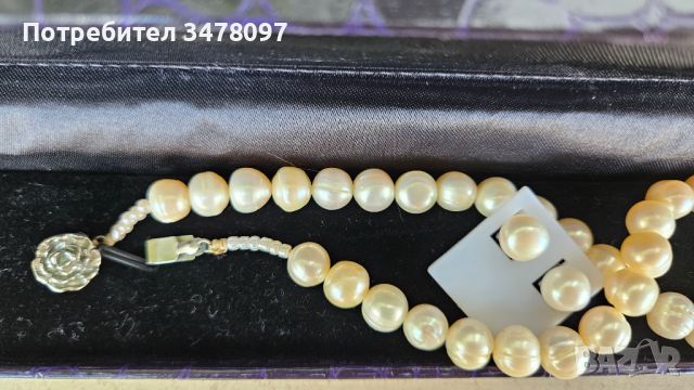 Луксозен комплект - естествени перли, снимка 4 - Бижутерийни комплекти - 46246740