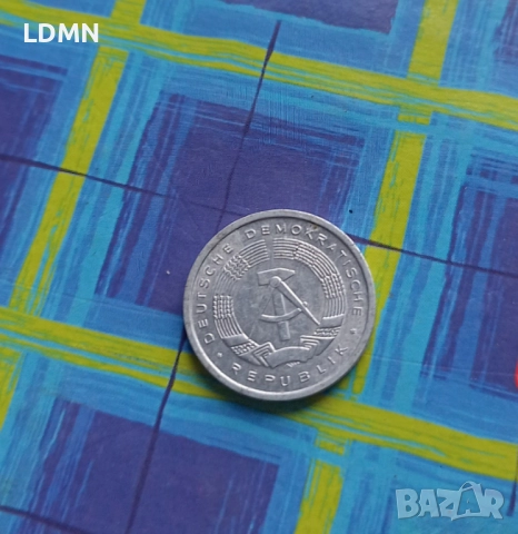 1 Pfennig 1982 A Демократична Република Германия, снимка 2 - Нумизматика и бонистика - 52037438