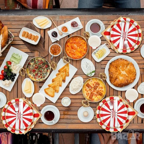 Комплект прибори за еднократна употреба от 96 части, снимка 5 - Други - 50990139