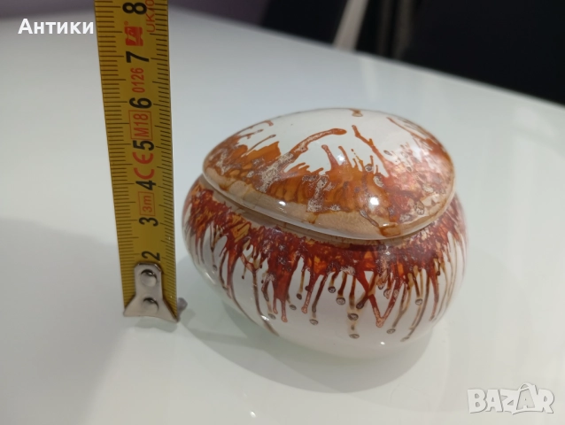 Стара Порцеланова кутия за бижута  , снимка 3 - Други - 52493048