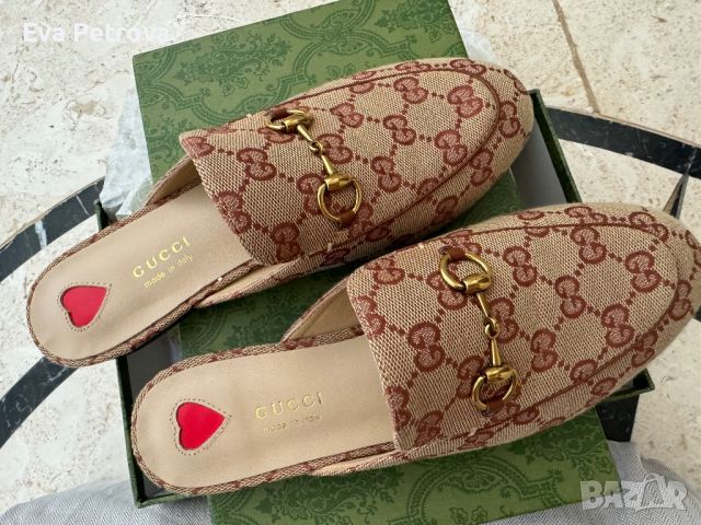 Gucci Princetown дамски чехли 38,39 , снимка 3 - Чехли - 41864092