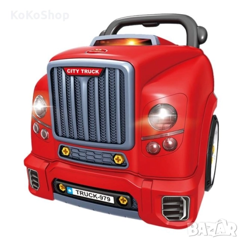 Детски камион работилница с инструменти/камион работилница, снимка 3 - Коли, камиони, мотори, писти - 52151779
