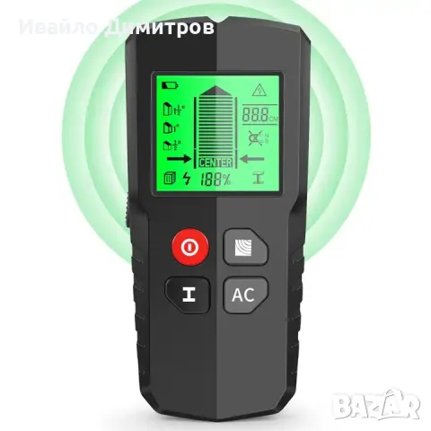 Преносим уред за откриване на кабели, дърво и метал в стени, снимка 3 - Други инструменти - 49633110