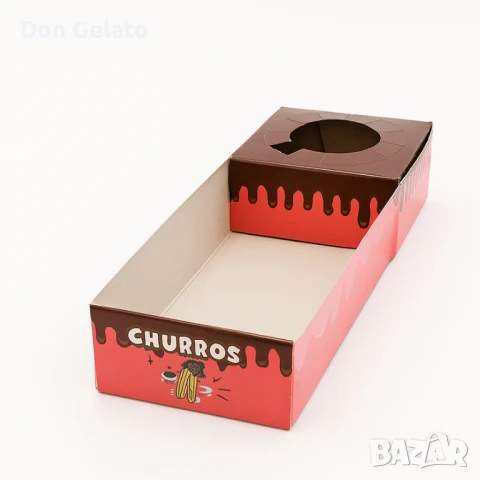 Кутия за чурос с един сос, снимка 3 - Други - 51268226