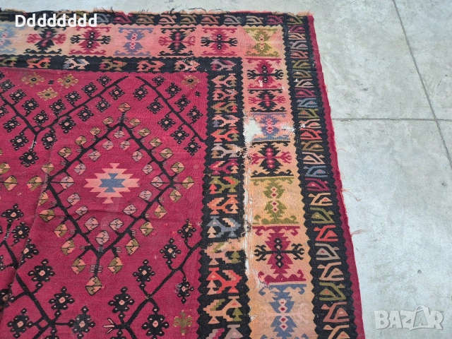 Стар Чипровски килим, снимка 4 - Антикварни и старинни предмети - 52838629