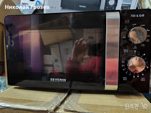 Микровълнова фурна Severin MW 9288, 700W, 17 l, Таймер, Черна