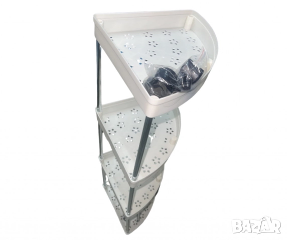 Ъглова въртяща се поставка Corner Storage Rack – максимално използване на всеки сантиметър пространс, снимка 8 - Други стоки за дома - 51948087