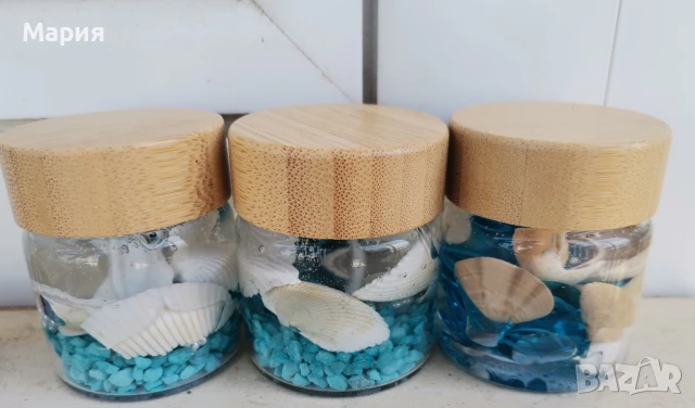Бурканчета с гел восък , снимка 6 - Декорация за дома - 50667316