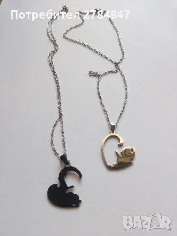 Две колиета с котки , снимка 3 - Бижутерийни комплекти - 50552747