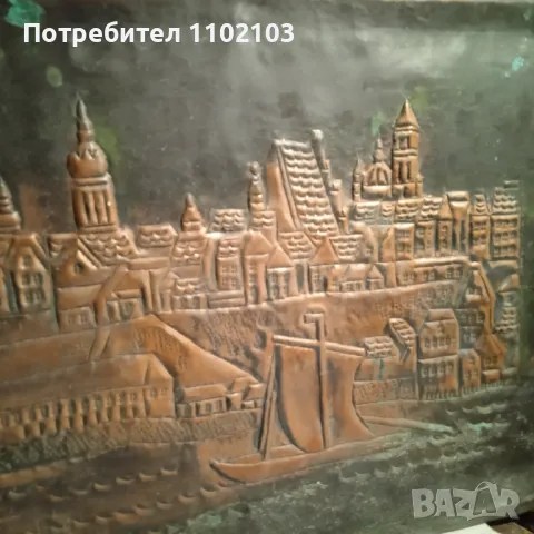 Медна Гравюра Картина Пано, снимка 2 - Антикварни и старинни предмети - 50211081