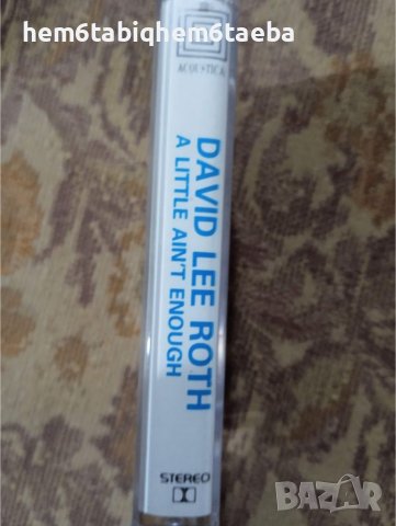 РЯДКА КАСЕТКА - DAVID LEE ROTH - A Little Ain't Enough - ACOUSTICA, снимка 2 - Аудио касети - 45375663