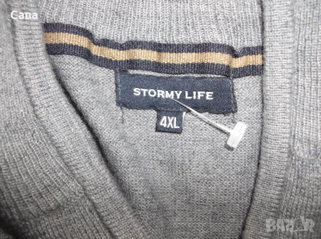 Пуловер STORMY LIFE  мъжки,3-4ХЛ, снимка 4 - Блузи с дълъг ръкав и пуловери - 53940454