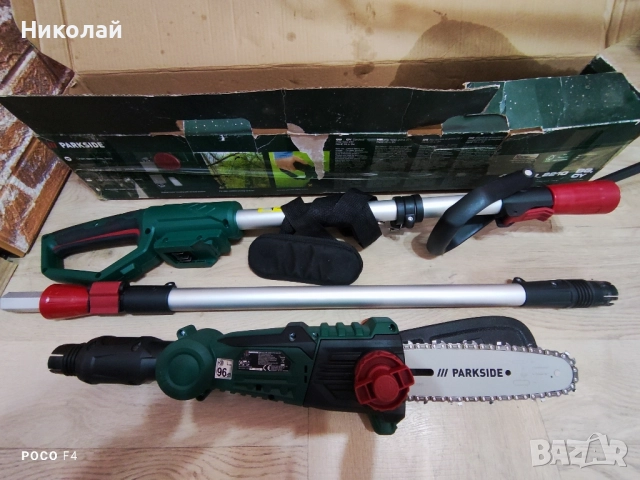 Aкумулаторна телескопична резачка Parkside PAHE 20-Li D4, снимка 2 - Други инструменти - 52548517