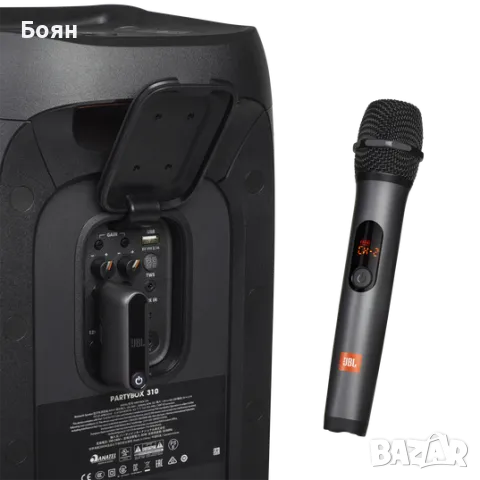 JBL wireless безжични микрофони 2бр. с трансмитер за PARTYBOX серия, В ГАРАНЦИЯ, снимка 6 - Микрофони - 48135603