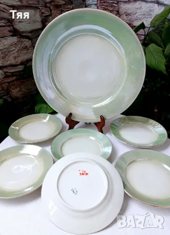 Седефен сервиз за торта на Китка , снимка 7 - Сервизи - 50434912