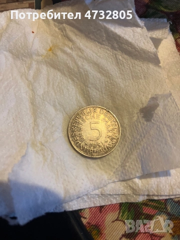 Немска монета , снимка 2 - Нумизматика и бонистика - 53433338