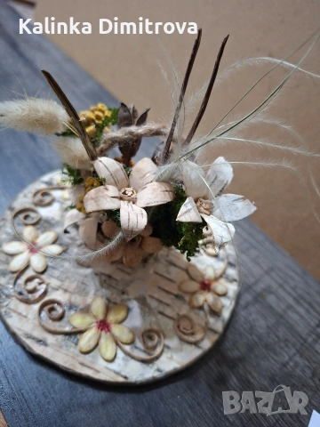 Ръчно изработени декорации с цветя., снимка 17 - Декорация за дома - 53089816