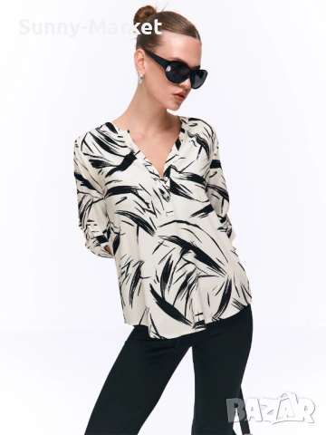 Дамска елегантна блуза от вискоза, снимка 3 - Ризи - 53507753