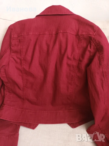 Дамско дънково яке L, снимка 2 - Якета - 53856032