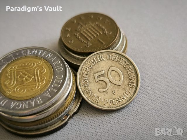 Монета - Германия - 50 пфенига | 1982г.; серия F, снимка 1 - Нумизматика и бонистика - 46463408