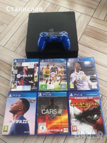 Playstation 4 SLIM + 6 игри