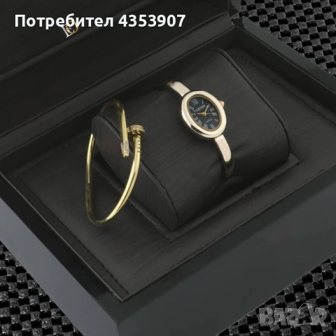 Cartier часовник+гривна, снимка 2 - Дамски - 51169580