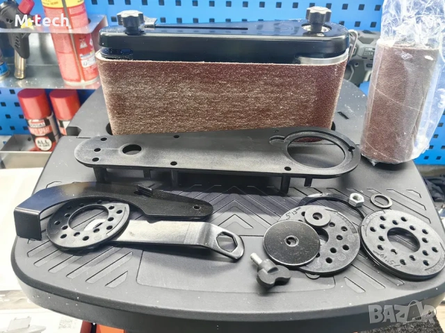 Лентов и Барабанен шлайф IXES 450 W, снимка 3 - Шлайфмашини - 53850716