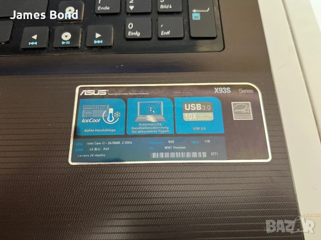 Лаптоп Asus / 18.4” / i7 / 32GB RAM / 500GB SSD / 1TB / Nvidia , снимка 9 - Лаптопи за дома - 53873024