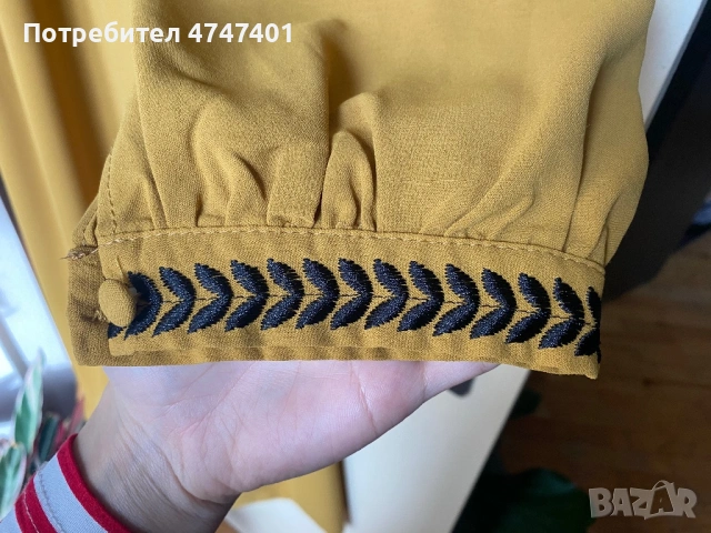 Дълга дамска рокля с етно мотиви, р-р L, снимка 4 - Рокли - 53606668