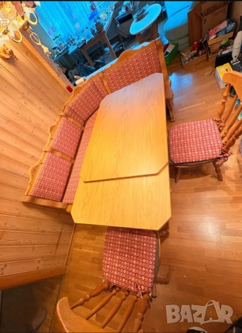 🌲 Масивен кухненски ъгъл в автентичен Шварцвалдски стил 🌲, снимка 4 - Дивани и мека мебел - 53965412